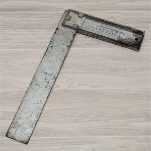 TitleVintage STANLEY 10 Inch Steel Try Square No. 12 Made in U.S.A. — Heavy...